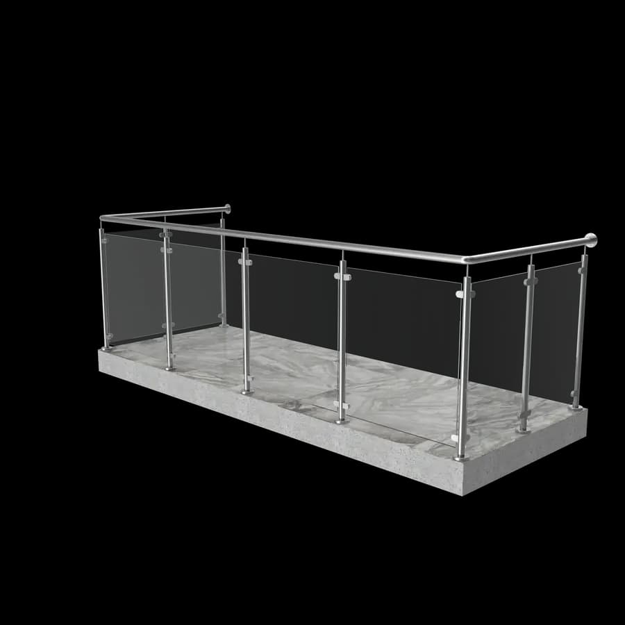 Modern cam balkon korkuluk sistemi